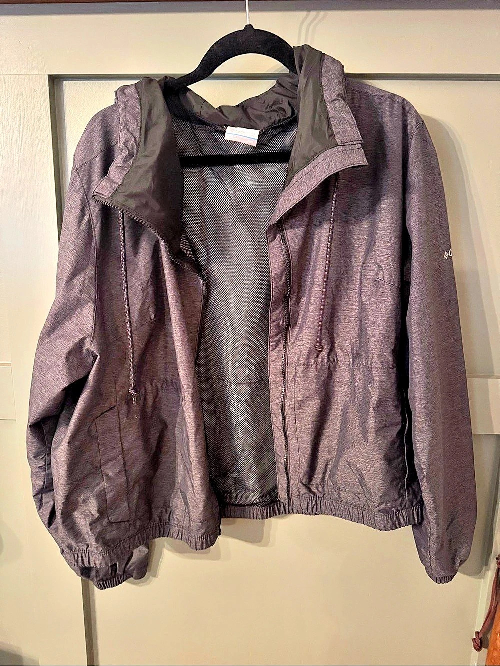 Columbia cropped Windbreaker grey XXL